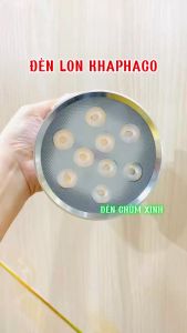 [ ĐÈN CHÙM XINH ] Đèn lon Khaphaco Vỏ trắng & Vỏ Inox - BẢO HÀNH 3 NĂM ĐỔI MỚI lắp shop thời trang