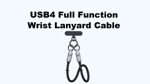 HAGIBIS GS200 USB4 Cable 240W 30cm – Full-Function Fast Charging & Data Transfer 40Gbps 8K Display Wrist Lanyard Design Portable & Durable for Laptop/Tablet/Phone