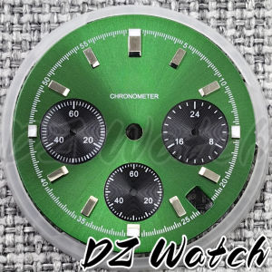 DZ 30mm Sky Blue/Red Burgundy/Black/White/Green Quartz VK63 Panda Dial With Hollow Skeleton 6-pin Hand Lume Fit VK63 Movemen