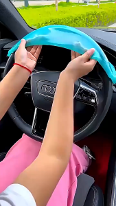 Universal Car Cleaning Gel – Sticky Dust Removal Slime for Cup Holders Air Vents & Car Interior Gaps