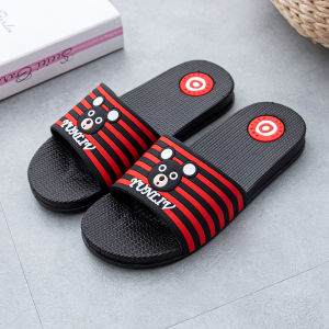 รองเท้าแตะฤดูร้อนแบบใหม่รองเท้าแตะกันลื่นใส่ไปข้างนอกใส่อาบน้ำในห้องอาบน้ำในร่มพื้นหนาใส่ในบ้านแฟชั่นสำหรับผู้ชายผู้หญิง