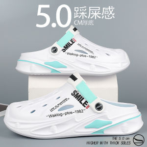 Coconut Hole Shoes Mens Summer Outdoor Non-Slip Plus Size Office Closed Toe Men Outdoor Sports Beach Sandals