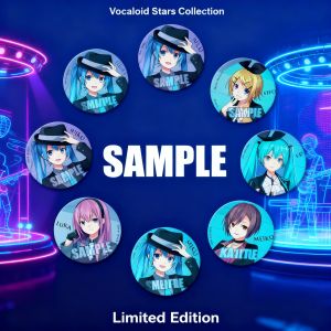 Bandai | Hatsune Miku Kagamine Rin Len Megurine Luka KAITO MEIKO Anime Badge Pin Vocaloid Character Brooch Accessories Keychain Gift for