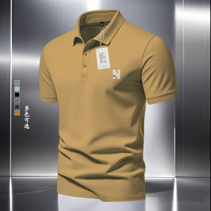 Áo Thun Polo Cổ Polo Tay Ngắn Mùa Hè Màu Trơn Tay Lửng Thường Ngày Cho Nam Thương Hiệu Taroya Cotton Polyester Spandex