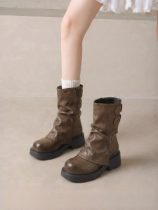 Agsdon | Elevating Brown Versatile Boot Pants-Friendly