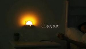 โคมไฟ โคมไฟUFO พร้อมรีโมทควบคุม โคมไฟติดผนัง โคมไฟข้างเตียง แบบเสียบปลั๊ก โคมไฟเวลานอน โคมไฟหัวเตียง