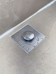 H&W Brass Foot-Controlled Square Floor Drain Bathroom Anti-Odor and Insect-Proof Floor Filter Pop-Up Quick Drainage Tool