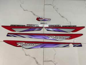 Bộ tem Dream lùn đời 94 hàng nhập Thái Lan chất lượng cao dành trang trí riêng cho dòng xe này tem in lụa tẩy phim màu sắc cực đ ẹp và bền như tem hãng giá bán cực tốt bán lẻ như bán sỉ