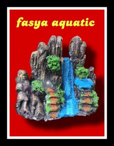 aquarium aquascape ornamen hiasan aquarium thema air terjun goa