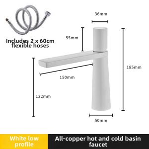 White Hot and Cold Water Faucet Simple Design