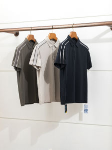 เสื้อยืดคอโปโล Coolmax สำหรับผู้ชาย ฤดูร้อน ระบายอากาศได้ดี ทรงหลวม แขนสั้น ทรงปกติ แฟชั่นธุรกิจ สำหรับเล่นกอล์ฟ