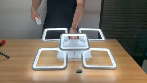 DunDun Acrylic Led Ceiling Lamp 45W/72W Modern Simple Remote Control Dimming Bedroom Living Room Lamp Lampu Siling 遥控吸顶灯