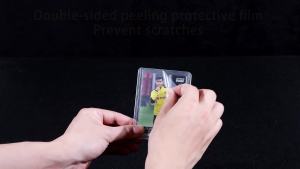 Clear Card Top Loaders Pokemon Top Loaders Top Loader Hard Plastic Slightly Flexible Standard 3x4 Inches Double-Sided Peeling Film 50 Count (25 Toploaders + 25 Penny Sleeves)