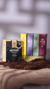Coffee Tree Americano Peach Flavour Freeze-Dried Instant Coffee 20 x 2g [HALAL] | 100% Roasted Coffee