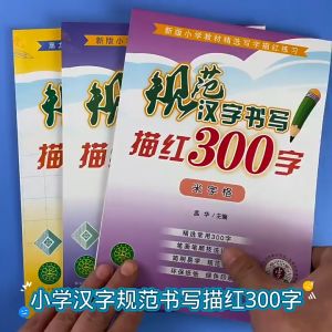 New Writing Chinese Learning Book 300 Chinese Characters For Children Copybook for Preschool Children Calligraphy Book For Kid1-3年级小学语文汉字描红本300字儿童练字帖笔画笔顺规范书写训练