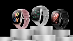 GOOJODOQ FB032/FB033 Smartwatch 1.83 inches Full-screen Touch Smart Watch Bluetooth Call IP67 Waterproof Sleep Tracker Health Heart Rate Blood Pressure Management Fitness Ladies Men Woman
