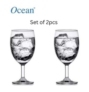 Gelas Kaca Berkaki 350ml Set of 2pcs / 4pcs Ocean Classic High Quality Water Goblet Juice Stem Glass