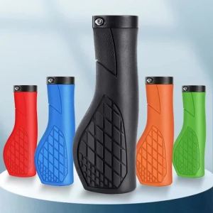 Soft Rubber Bicycle Handles Mountain Bike Shockproof Anti-Slip Handle Cover Lock in Ergonomic Cycling Handle Parts