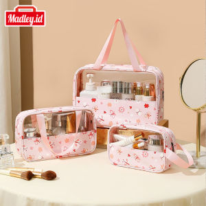 Madley Tas Perjalanan Besar Anti Air Travel Bag Kosmetik Besar Motif Bunga Cantik TK13