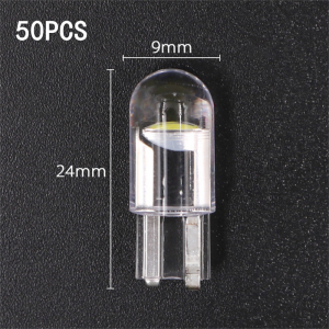 1/510/20/50PCS White Light T10 DC 12V Wedge License Plate Light Bulb ﻿Car LED Light Canbus Glass 6000k Reading Dome Lamp Marker