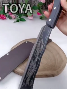 Pisau Ukir Naga Jepang / pisau dapur pemotong tulang / pisau tulang ukir naga FA