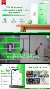 Cảm Biến Nhiệt Ẩm Hunonic Wifi – Kiểm Soát Môi Trường Qua Điện Thoại