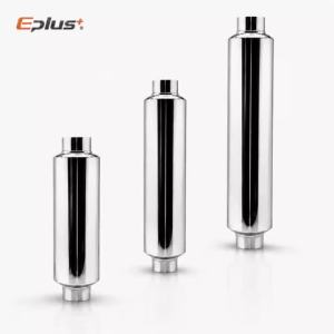 Ống Giảm Thanh Pô Xe Hơi Bằng Thép Không Gỉ Đa Năng Màu Bạc Đường Kính Ngoài 51/57/63/70/76MM Thiết Kế Thẳng.