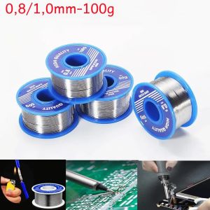 100G Tín Dẫn Dây Hàn Đường Kính 0.8 Mm Với Nhựa Thông Lõi Điểm Nóng Chảy Thấp Không Sạch Thông Lượng 2.0% Không Cần Bột Hàn