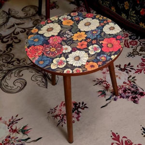Nordic Style Round Small Table for Home