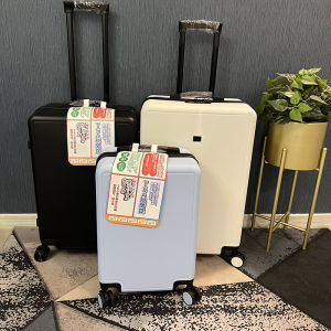 Ultra-Light Silent Wheel Luggage ABS+PC Material Womens 20 Carry-On Zipper Travel Suitcase 26 Pull Rod Case