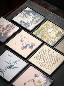 Miniature Traditional Chinese Style Tea Tray Creative Absorbent Dry Puff Board Small Size Drainage Tray for Home Use