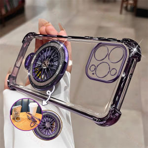 Zaptoc ตัวยึดเครื่องมือวัดการหมุนแบบรวมทุกปลอกอ่อนสำหรับ VIVO Y19s/VIVO Y19s Pro เคสโทรศัพท์ BF01-1ฝาหลังแบบใสสี่มุมป้องกันการตก