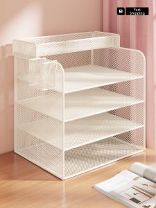 WUBUWEI | Space Saving Book and Document Organizer with Pen Holder