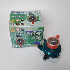 PAKET REGULATOR WINN GAS TIPE W 800 M EKSKLUSIF ANTI BOCOR + SELANG 2 LAPIS / 3 LAPIS FREE KLEM