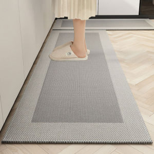 HOL (1-3 Days Delivery)Kitchen Mat Floor Mat Water Absorption and Oil Absorption Household Non-slip Doormat Bathroom Mat Door Mat Entrance Nordic Carpet Long Runner Rug Kitchen Foot Mat