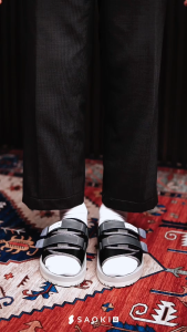 SAOKI - Sandal Slop Pria Traveling Sendal Gunung Wanita Slip On Slide Venezia Grey