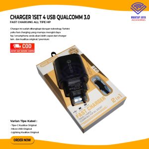 [COD] CHARGER FAST CHARGING NANVAN QC 3.0 NVN-PTC09 4USB