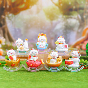 New Year Lucky God Arrival Blind Box Cute Desktop Ornaments Decorations Collectible Figurines Wealthy God Hands-On Toys
