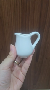 Bình rót sữa bé 35ml - Ly đựng đường Milk Jar sứ trắng trơn