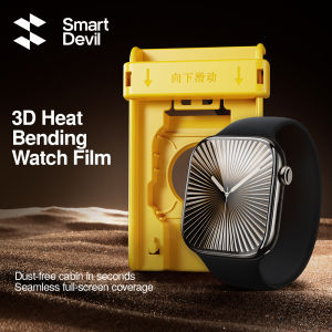 SmartDevil Screen Protector for Apple Watch Series 10 / 9 / 8 / 7 46mm 45mm 42mm 41mm Tempered Glass Dust-proof Protective Sreen with Quick Installation Watch Accessories