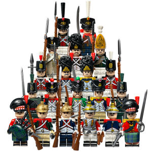 Napoleon War Series Ancient Miniature Figurines Toy Soldier Blocks British French Russian Infantry Cavalry Building Blocks Toys