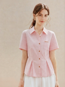 INMAN | Cotton Casual Embroidered Shirt Short Sleeves For Summer