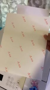 A-SUB Iron-On Heat Transfer Paper for White and Light Fabric 8.5x11 inches T Shirt Transfer Paper for Inkjet Printer Wash Durable Long Lasting Transfer No Cracking 20 Sheets