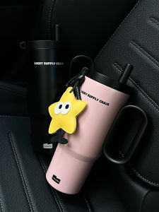 Portable Office Thermal Cup Large Capacity Coffee Water Bottle Handle New Ice King Cup Men Women Suitable Carry on Stainless Steel Cup