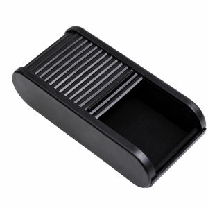 Car Dashboard Organizer Car Center Console Storage Box with Sliding Lid Dashboard Organizer for Glasses Coins Cards and Keys