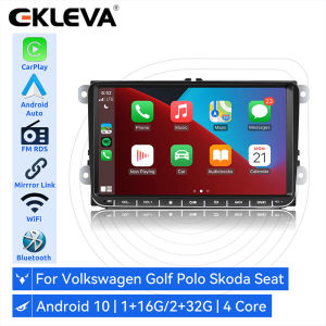 EKLEVA 9 inch Car Radio 2 Din Android Auto Multimedia Player CarPlay RDS Stereo For Volkswagen Passat B6 Golf Polo Seat Skoda