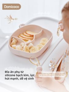 Domicoco | Đĩa Hút Silicone Chia Ngăn Cho Bé