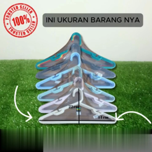 Gantungan baju plastik murah / Hanger baju bahan plastik TEBAL / Gantungan baju Cantik