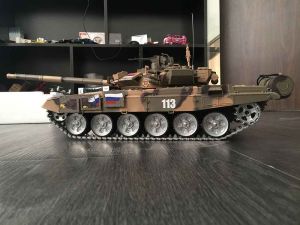 Heng Long T90 Remote Control Tank 1/16 Russian Battle T-90 RC Tank 7.0 Advanced Version with Infrared for Metal Tracks and Metal Wheels