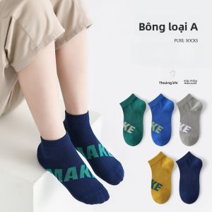 MiiOW | Tất lưới thoáng khí mỏng mùa xuân hè cho bé trai Tất cotton thoáng khí MiiOW Cat Man Tất ngắn cho bé trai